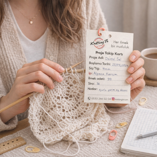 KnittingTr Proje Takip Kartı (10’lu Paket)