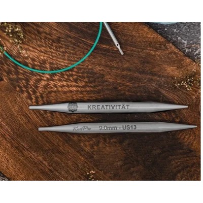 Knitpro Mindful Kısa Değiştirilebilir Çelik Misinalı Şiş Ucu 10cm