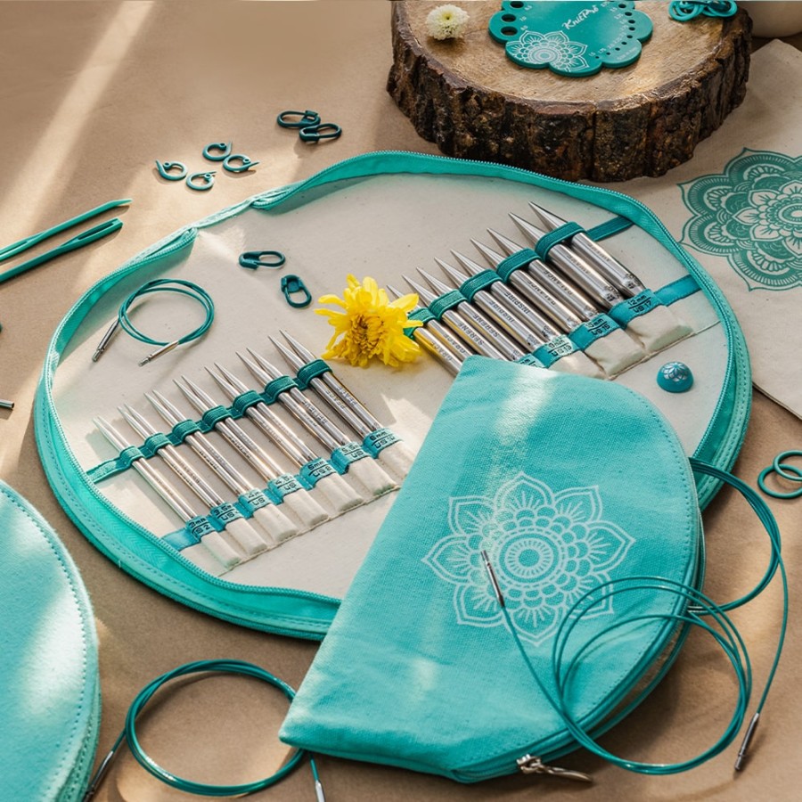 KnitPro Mindful Gratitude Değiştirilebilir Misinalı Şiş Seti – 13 cm