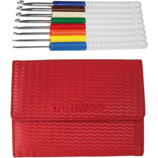 Addi Colours 9'lu Plastik Saplı Yün Tığ Seti - 648-2