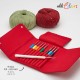 Addi Colours 9'lu Plastik Saplı Yün Tığ Seti - 648-2
