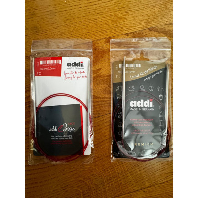 Addi Classic Lace 100cm Sabit Misinalı Şiş Addi Classic Lace 100cm Sabit Misinalı Şiş