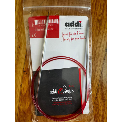 Addi Classic Lace 100cm Sabit Misinalı Şiş Addi Classic Lace 100cm Sabit Misinalı Şiş