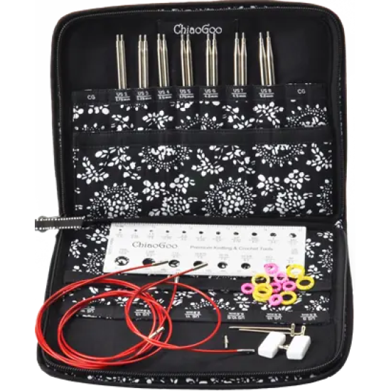 ChiaoGoo TWIST Lace 5″ (13 cm) Değiştirilebilir Şiş Seti – Small (2,75–5 mm)