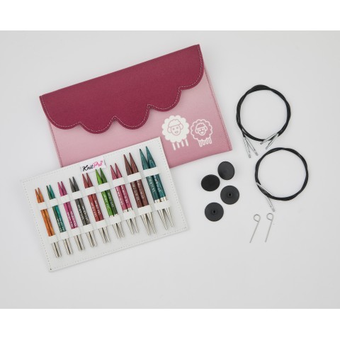 KnitPro Dreamz Deluxe Değiştirilebilir Misinalı Şiş Seti – 10 cm