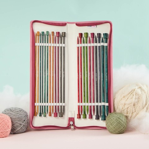 KnitPro Dreamz 35 cm Seti -uzun şiş uçları -Standart şiş seti