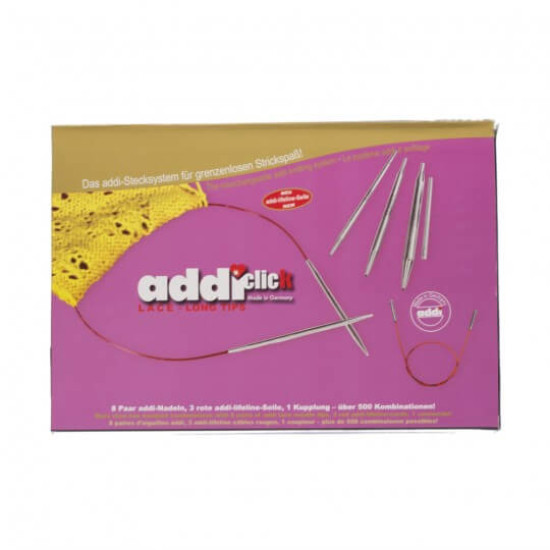 Addi Click Lace Değiştirilebilir Misinalı Şiş Şiş Seti - Uzun- 760-2