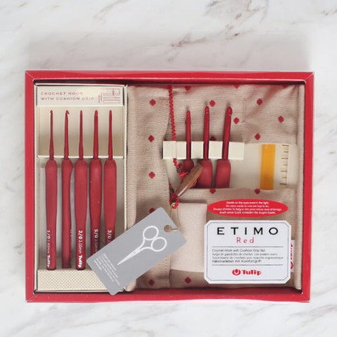 Tulip Etimo Red Kırmızı Yün Tığ Seti 