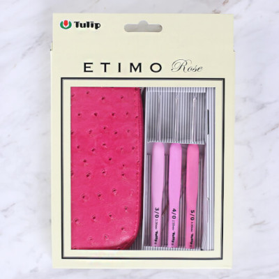 Tulip Etimo Rose Pembe Çantalı Yün Tığ Seti - Ter-15s Tulip Etimo Rose Pembe Çantalı Yün Tığ Seti - Ter-15s