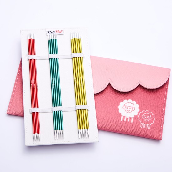 KnitPro Zing Başlangıç Çorap Şiş Seti – 20 cm