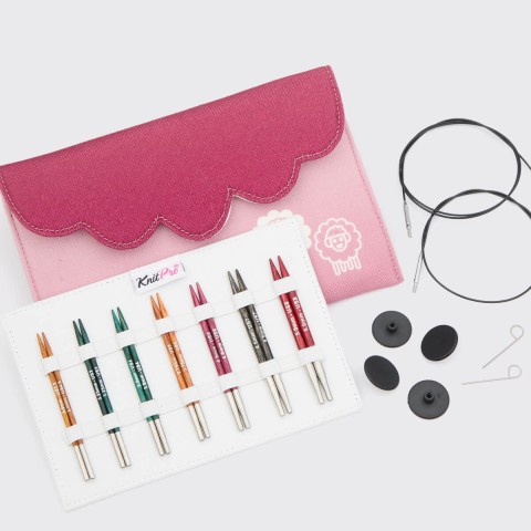 KnitPro Dreamz Midi Değiştirilebilir Şiş Seti – 10 cm