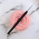 KnitPro Siyah Yumuşak Saplı Çelik Dantel Tığı KnitPro Siyah Yumuşak Saplı Çelik Dantel Tığı