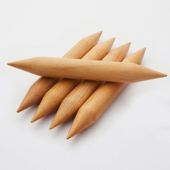 KnitPro Jumbo Beech Çift Uçlu Çorap Şişi – 20 cm