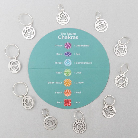 KnitPro Mindful Chakra İlmek İşaretleyiciler KnitPro Mindful Chakra İlmek İşaretleyiciler