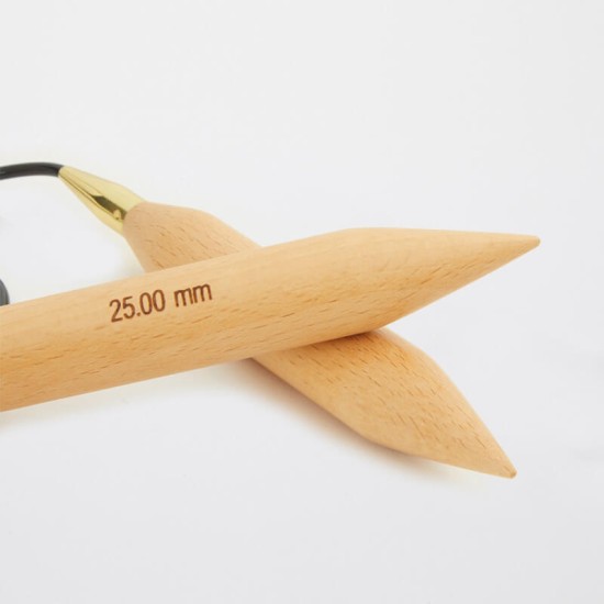 KnitPro Jumbo Beech Sabit Misinalı Şiş – 100 cm