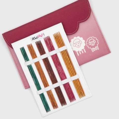 KnitPro Dreamz Deluxe Çorap Şiş Seti – 15 cm
