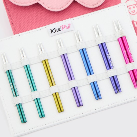 KnitPro Zing Midi Değiştirilebilir Şiş Seti – 10 cm
