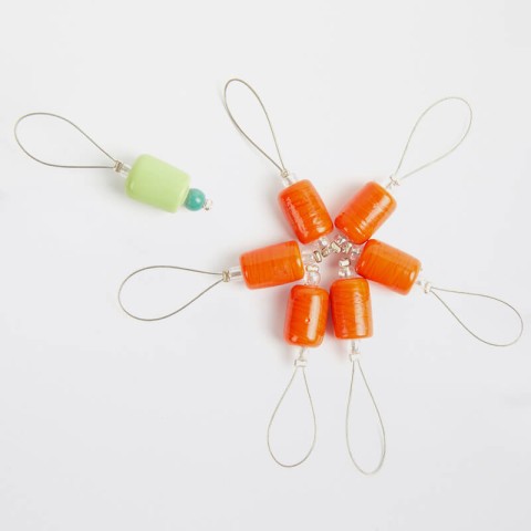 KnitPro Zooni İlmek İşaretleyici – Orange Lily – 7 Adet