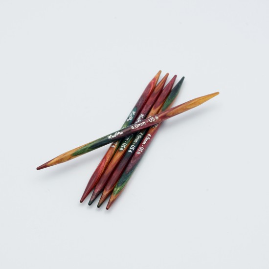 KnitPro Symfonie 2 Çift Uçlu Çorap Şişi – 10 cm