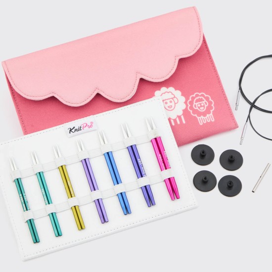 KnitPro Zing Midi Değiştirilebilir Şiş Seti – 10 cm