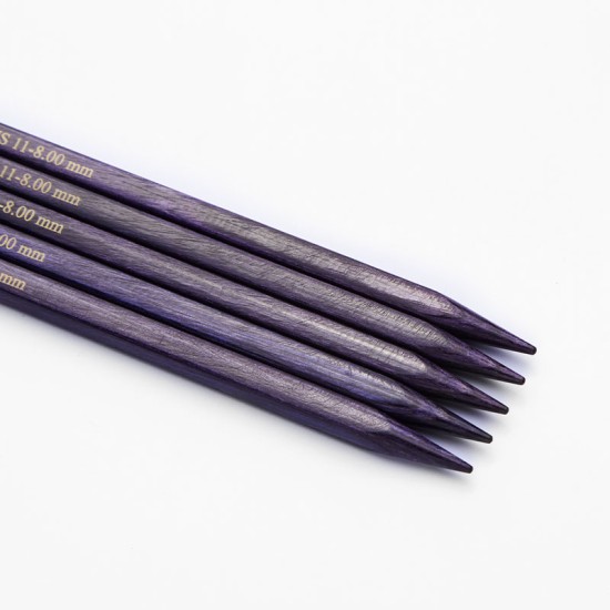 KnitPro Jadore Cubics Çift Uçlu Çorap Şişi – 15 cm