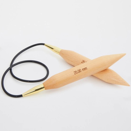 KnitPro Jumbo Beech Sabit Misinalı Şiş – 100 cm
