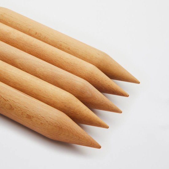 KnitPro Jumbo Beech Çift Uçlu Çorap Şişi – 20 cm