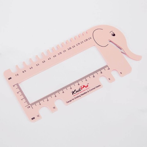 KnitPro Blush Şiş ve Tığ Ölçer – İp Kesicili