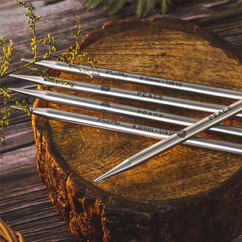 KnitPro Mindful Çift Uçlu Çorap Şişi – 15 cm