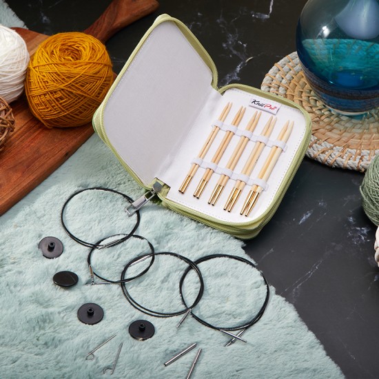 KnitPro Bamboo Başlangıç Değiştirilebilir Şiş Seti – 13 cm KnitPro Bamboo Başlangıç Değiştirilebilir Şiş Seti – 13 cm