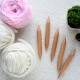 KnitPro Jumbo Beech Çift Uçlu Çorap Şişi – 20 cm