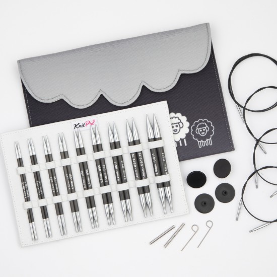 KnitPro Karbonz Deluxe Değiştirilebilir Şiş Seti – 13 cm KnitPro Karbonz Deluxe Değiştirilebilir Şiş Seti – 13 cm