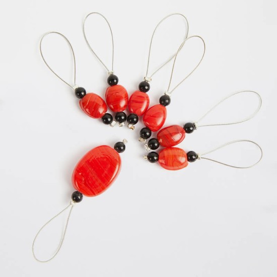 KnitPro Zooni İlmek İşaretleyici – Tangerine – 7 Adet