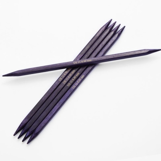 KnitPro Jadore Cubics Çift Uçlu Çorap Şişi – 15 cm