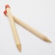 KnitPro Jumbo Beech Düz Örgü Şişi – 25 cm