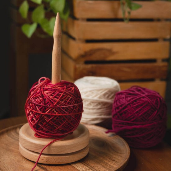 KnitPro Natural Ahşap Yumak Tutucu KnitPro Natural Ahşap Yumak Tutucu