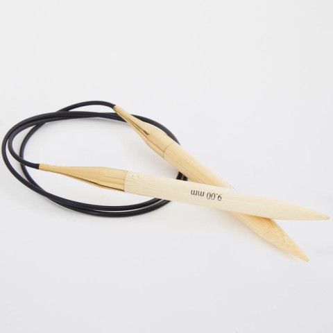 KnitPro Bamboo Sabit Misinalı Örgü Şişi – 100 cm