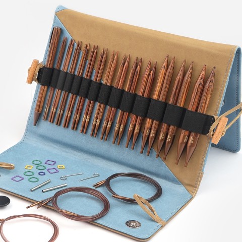 KnitPro Ginger Grande Değiştirilebilir Misinalı Şiş Seti – 13 cm