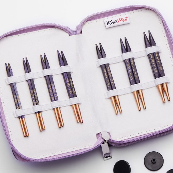 KnitPro Jadore Deluxe Değiştirilebilir Misinalı Şiş Seti – 10 cm