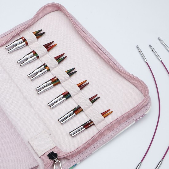 KnitPro Symfonie 2 Mini Değiştirilebilir Misinalı Şiş Seti – 5 cm
