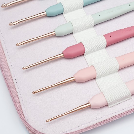 KnitPro Vybe Grande Yumuşak Saplı Tığ Seti – 14 Numara