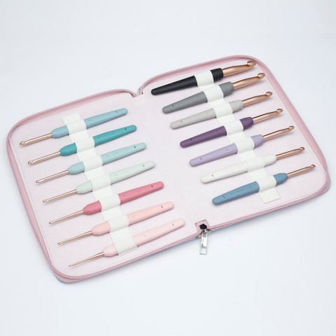 KnitPro Vybe Grande Yumuşak Saplı Tığ Seti – 14 Numara