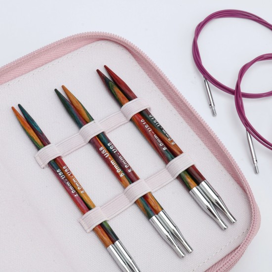 KnitPro Symfonie 2 Starter Değiştirilebilir Misinalı Şiş Seti – 13 cm