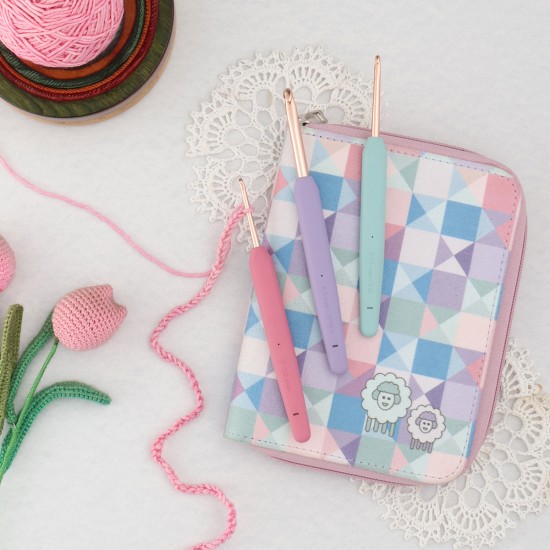 KnitPro Vybe Deluxe Yumuşak Saplı Tığ Seti – 9 Numara