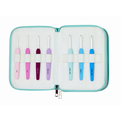 Knitpro Waves Tek Uçlu Tığ Seti -Grande (14'lü Tığ Paketi)