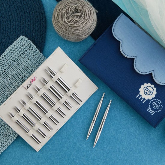 KnitPro Nova Metal Deluxe Değiştirilebilir Şiş Seti – 10 cm