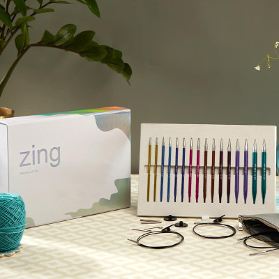 KnitPro Zing Değiştirilebilir misinalı örgü şiş seti - Melodies of life - gift set KnitPro Zing Değiştirilebilir misinalı örgü şiş seti - Melodies of life - gift set