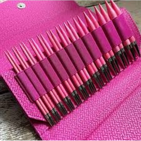 Lykke Blush Pembe 13 cm Değiştirilebilir Misinalı Örgü Şiş Seti - Huş ağacı Lykke Blush Pembe 13 cm Değiştirilebilir Misinalı Örgü Şiş Seti - Huş ağacı