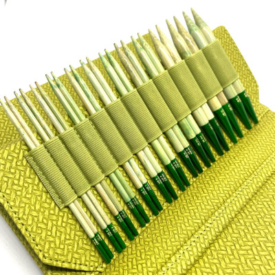 Lykke Grove Bambu Yeşil 13 cm Değiştirilebilir Misinalı Örgü Şiş Seti