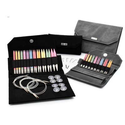 Lykke Renkli 8 cm Değiştirilebilir Misinalı Örgü Şiş Seti - Huş ağacı-kısa şiş set Lykke Renkli 8 cm Değiştirilebilir Misinalı Örgü Şiş Seti - Huş ağacı-kısa şiş set